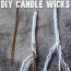 make diy candle wicks
