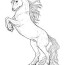 cool horse coloring page free
