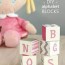 diy alphabet blocks for nursery decor