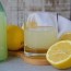 an italian homemade limoncello liqueur
