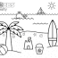 beach coloring pages for kids holden