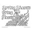 spring showers bring flowers coloring page