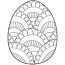 easter egg coloring pages free