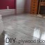 diy plywood plank floors centsational