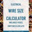wire size calculator electrical wire