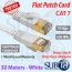 30m cat7 rj45 flat patch cord lan cable