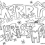 merry christmas coloring pages free