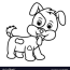 cartoon dog happy puppy coloring page