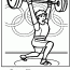 olympic weight lifting coloring page