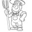 professions farmer coloring page free
