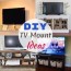 15 diy tv mount ideas how to build a