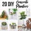 20 clever diy concrete planters the