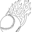 ball on fire coloring page free
