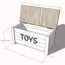 farmhouse toy box ana white