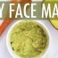 diy avocado face mask for clear skin