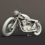 cafe racer motorcycle 3d model rigged