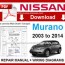 nissan murano service repair manual