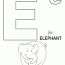 coloring pages the letter e coloring