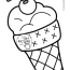 summer coloring pages with ice cream