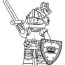 coloring sheet lego knight