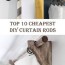 top 10 cheapest diy curtain rods diys