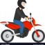 man riding motorcycle royalty free