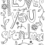 i love you grandma doodle coloring page
