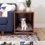 dog crate that doubles as an end table