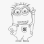 printable coloring pages minion hd png