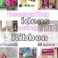 easy diy decorating ideas using ribbon
