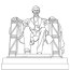 lincoln memorial statue coloring pages