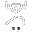 weightlifting beijin olympic symbol