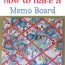 diy memo board with ribbon how to