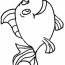 rainbow fish template coloring home