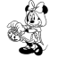 minnie disney halloween coloring page