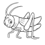 coloring page grasshoppers grasshopper 7