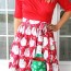 apron with detachable oven mitt pattern