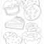 baked goods coloring pages free food