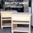 how to build diy nightstand bedside tables