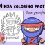 ninja coloring pages for kids 1 anya