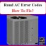 ruud ac error codes how to fix diy