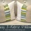 three fabric decorative pillows