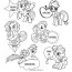 little pony characters coloring page