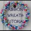 how to make a ribbon wreath feltmagnet