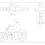 motorcycle dwg elevation for autocad