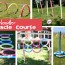 using homemade obstacle courses to make