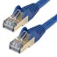 6 ft cat6a ethernet cable stp blue