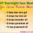 diy overnight face mask for acne prone