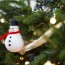 snowman ornament from a light bulb