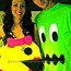 easy ms pacman and ghost couple costume